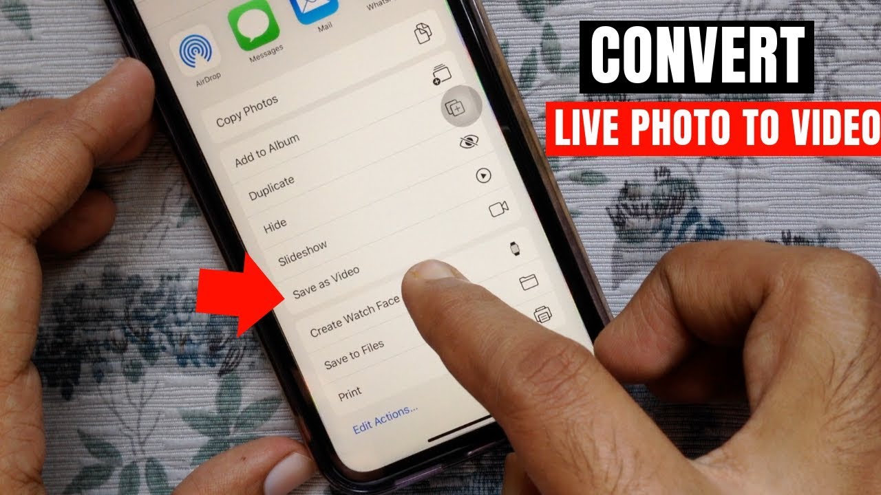 How to turn a Live Photo into a video on your iPhone